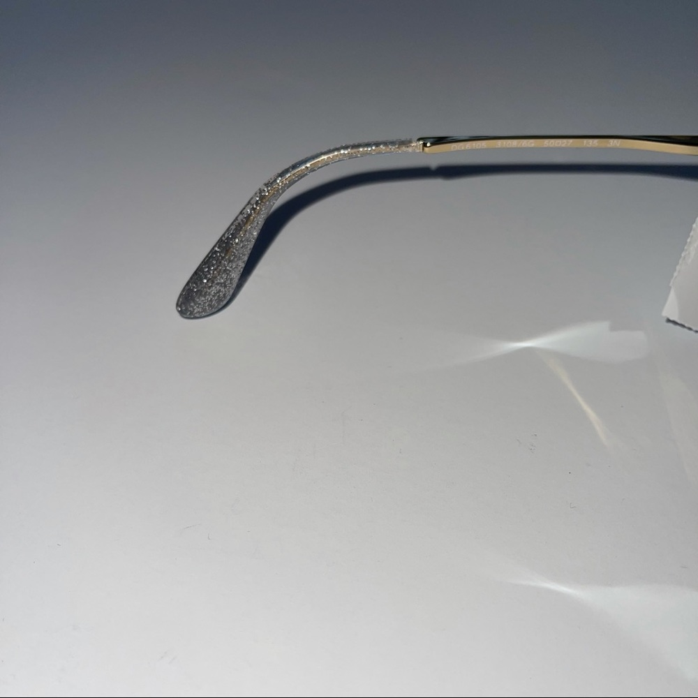 # Dolce and Gabbana Round Frame Glitter Acetate Sunglasses In Silver New - Picture 11 of 16